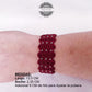 Pulsera Bohemia Macrame con hilo trenzado en color rojo / Bohemian Macrame bracelet with braided thread in red color